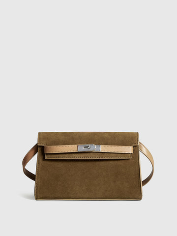 Marie | Elegante Schultertasche mit Gürtelverzierung