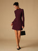 Clara | Schlichtes Mock Neck Kleid