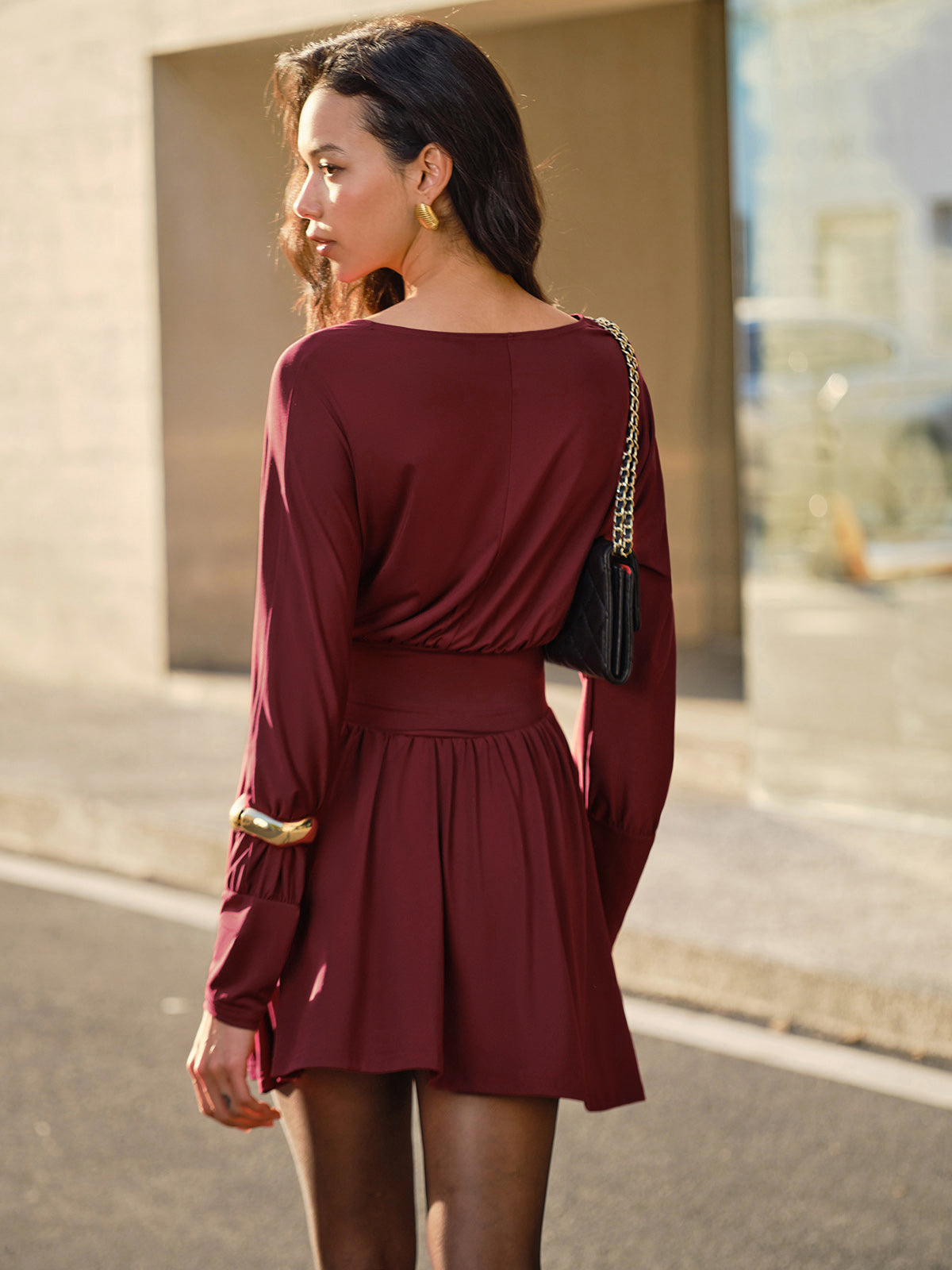 Clara | Elegantes Plissiertes Kleid ohne Gürtel
