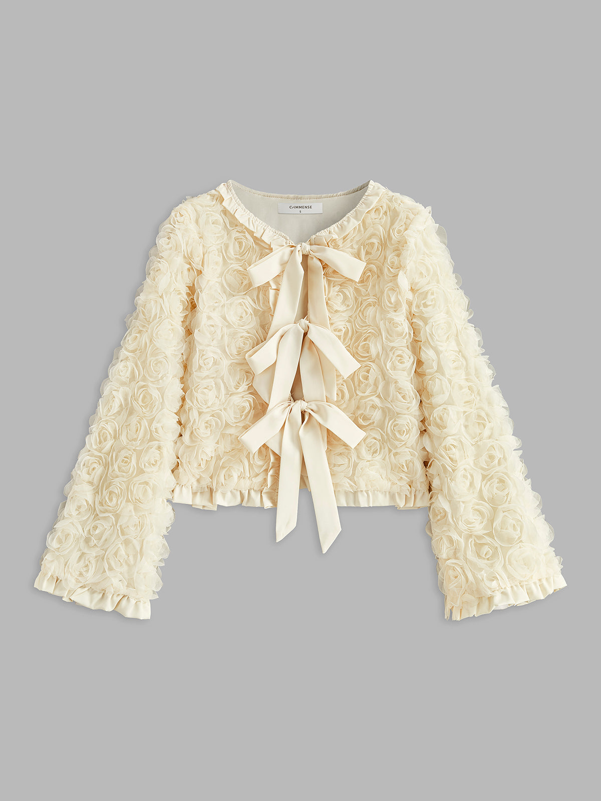 Romy | Verspielte Jacke mit Bindebogen