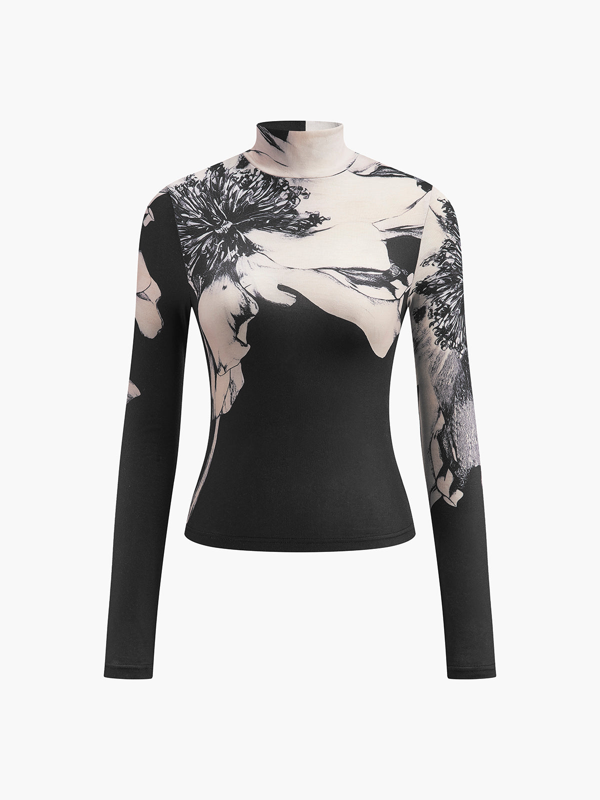 Luca | Mock-Neck Tye Dye T-Shirt