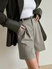 Clara | Elegante Tweed-Bermudashorts mit Gürtel