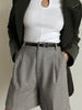 Clara | Elegante Tweed-Bermudashorts mit Gürtel