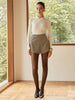 Vera | Hochtaillierte Zipper Shorts