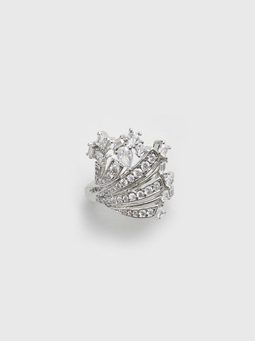 Clara | Eleganter unregelmäßiger Ziron-Ring