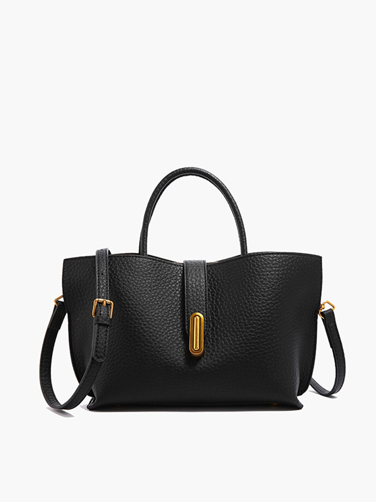 Mia | Texturierte Schultertasche mit Top-Handle