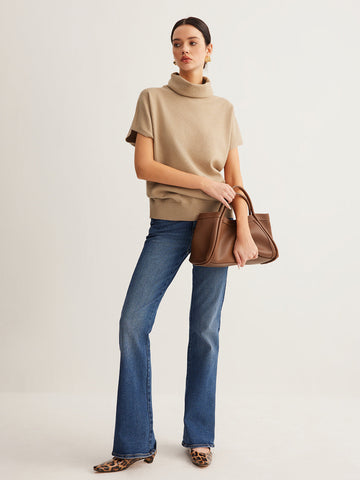 Lukas | Elegante Rollkragen-Strickweste