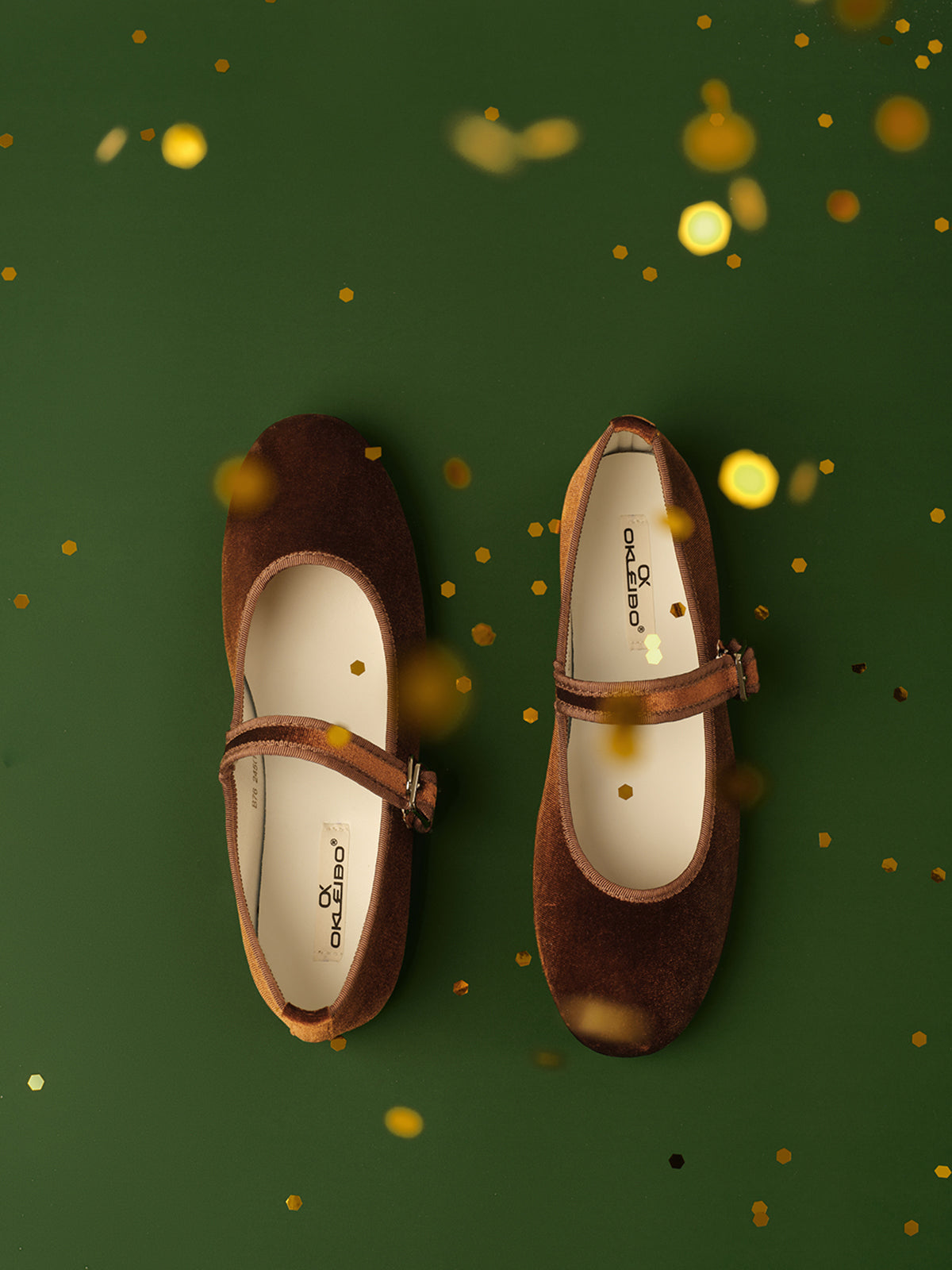 Marie | Elegante Samt Ballettschuhe