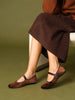 Marie | Elegante Samt Ballettschuhe