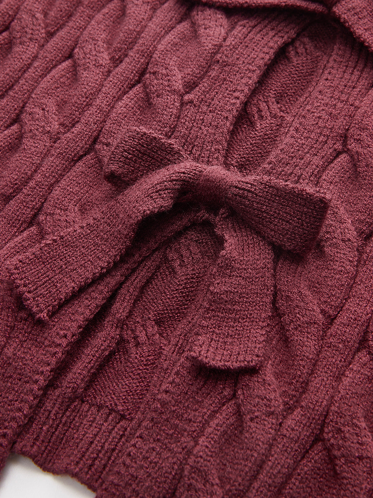 Clara | Elegante Pullover-Weste mit Schleife und Ausschnitt