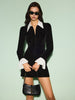 Clara | Farbenfrohes Velvet-Zipper Kleid