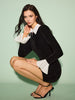 Clara | Farbenfrohes Velvet-Zipper Kleid
