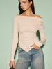 Marie | Florales Off-Shoulder T-Shirt