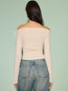 Marie | Florales Off-Shoulder T-Shirt
