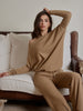 Mia | Elegantes Ribbed Drawstring Shift Pants Set