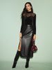 Sophie | Elegantes Samt-Oberteil mit Mesh-Details