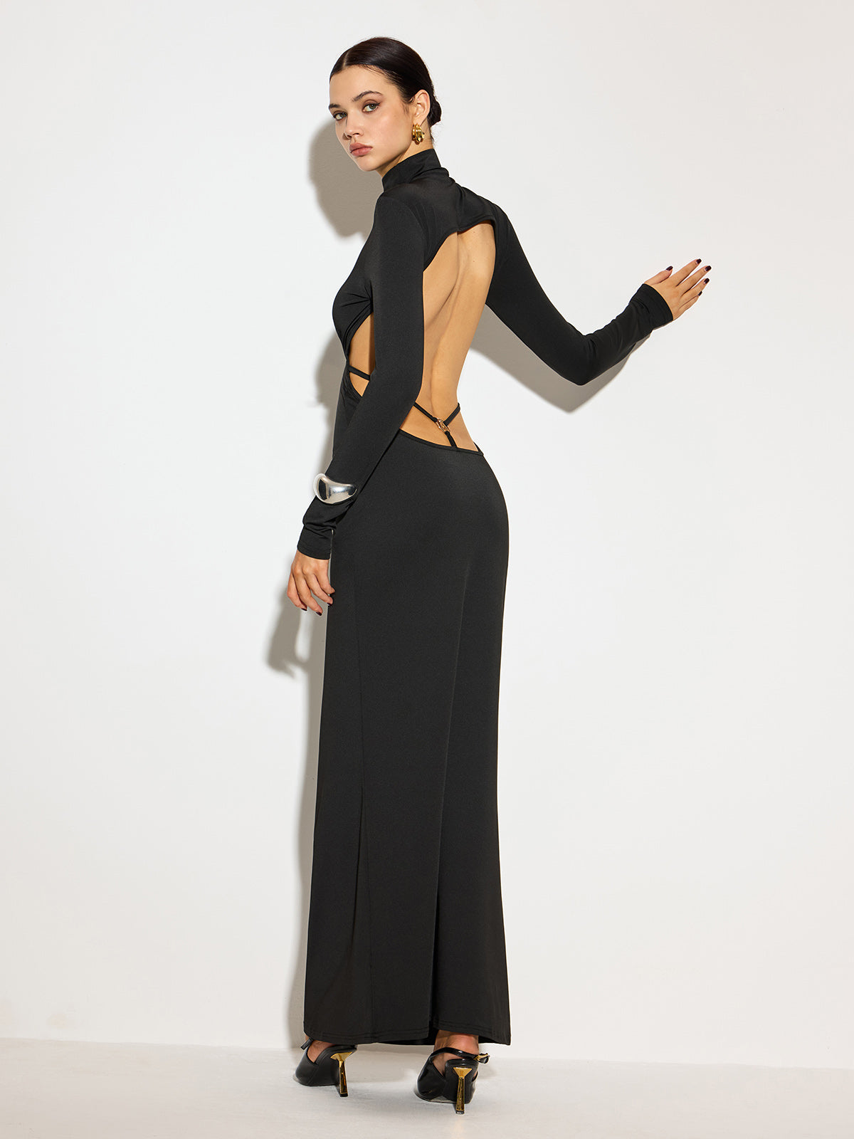 Clara | Elegantes Maxikleid mit offenem Rücken