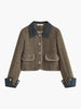 Emma | Stilvolle Farbblock-Check-Jacke