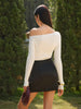 Anna | Asymmetrisches Stricktop mit Wolle-Mix