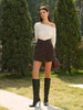 Mia | Hochtaillierte Shorts mit Taschen und Reißverschluss