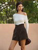 Mia | Hochtaillierte Shorts mit Taschen und Reißverschluss
