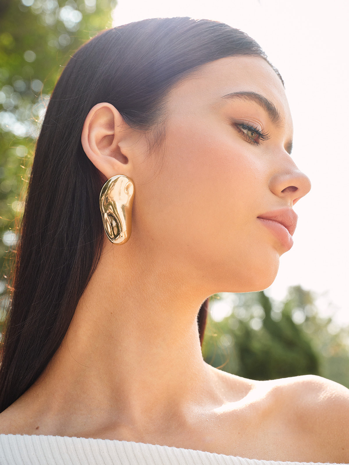 Lena | Asymmetrische Chunky Ohrstecker