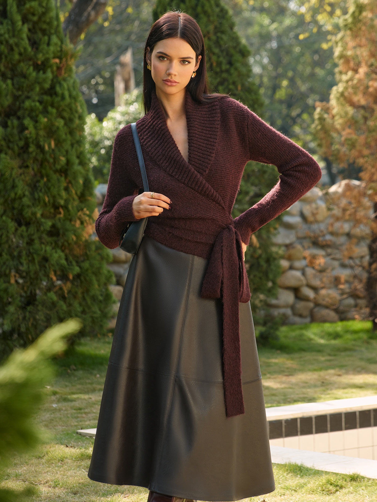 Anja | Stilvolles Stricktop mit Knoten
