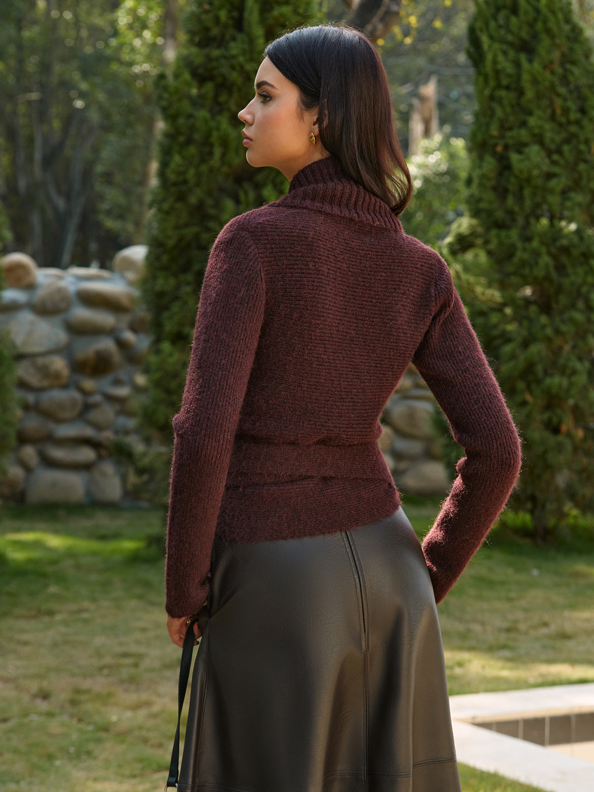 Anja | Stilvolles Stricktop mit Knoten