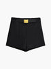 Mia | Hochtaillierte Jersey Shorts mit Reißverschluss und Gürtel