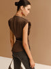 Clara | Elegante asymmetrische Bluse mit Kappenärmel