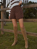 Clara | Mid-Waist Stepp-Shorts mit Taschen