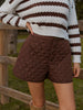 Clara | Mid-Waist Stepp-Shorts mit Taschen