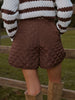 Clara | Mid-Waist Stepp-Shorts mit Taschen