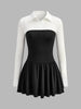Lara | Farbenfrohes Plissiertes Polo-Kleid