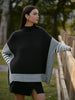 Lara | Stilvolles Zwei-Farben-Pinstripe Stricktop