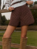 Clara | Mid-Waist Stepp-Shorts mit Taschen