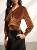 Sophie | Elegante Samtbluse mit Falten