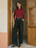 Charlotte | Elegante Tweed-Hosen ohne Gürtel