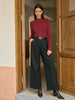 Charlotte | Elegante Tweed-Hosen ohne Gürtel