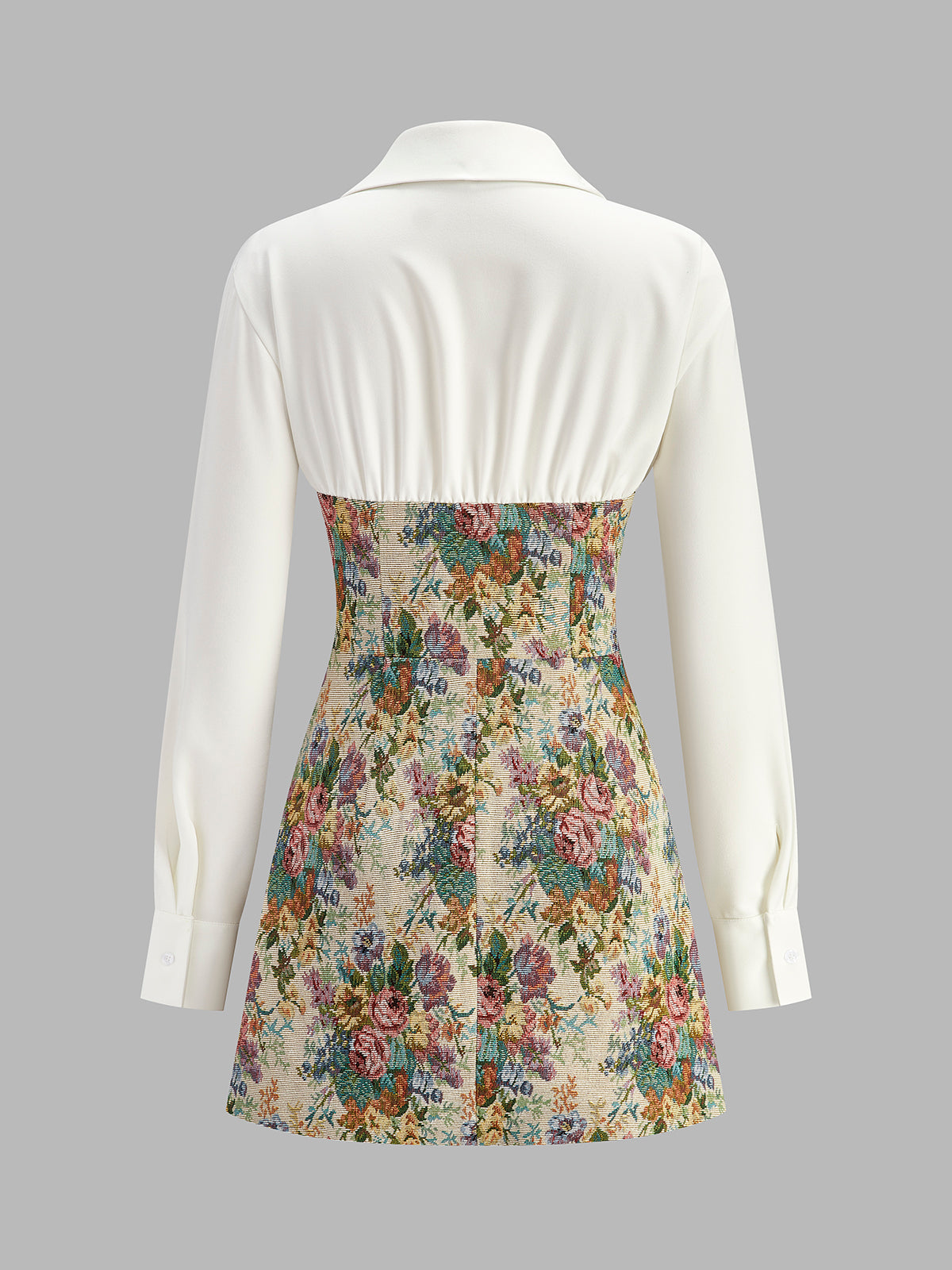 Clara | 2-in-1 Tweed-Blumenkleid mit Reißverschluss