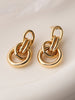 Lena | Knot Chunky Hoop Ohrringe