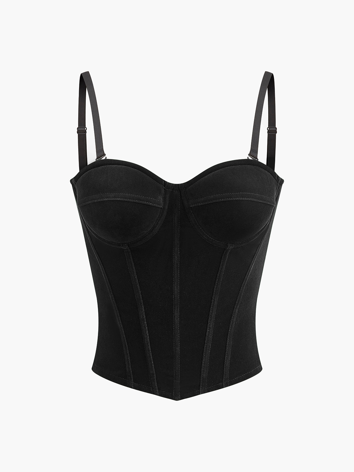 Klara | Elegantes Velours-Cami-Top mit Reißverschluss