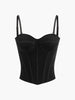 Klara | Elegantes Velours-Cami-Top mit Reißverschluss