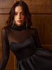 Emilia | Elegantes Kleid mit Stehkragen und Falten