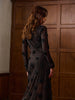 Clara | Langärmliges 3D-Blumen Kleid