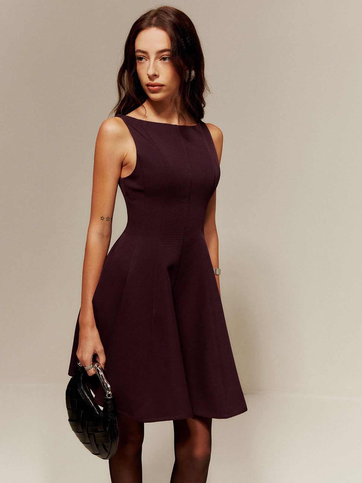 Clara | Faltenrock Kleid mit Taschen