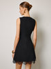 Luisa | Spitzenabschluss Kleid mit Metallakzenten