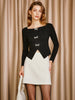 Lisa | Elegantes, plissiertes Stricktop mit Perlen