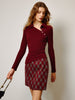 Emilie | Asymmetrische Button Skinny Polo Bluse