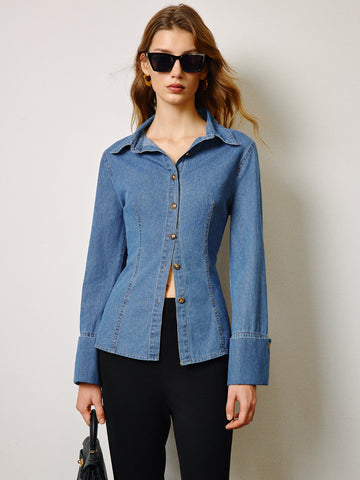 Paul | Denim Slim Polo-Shirt
